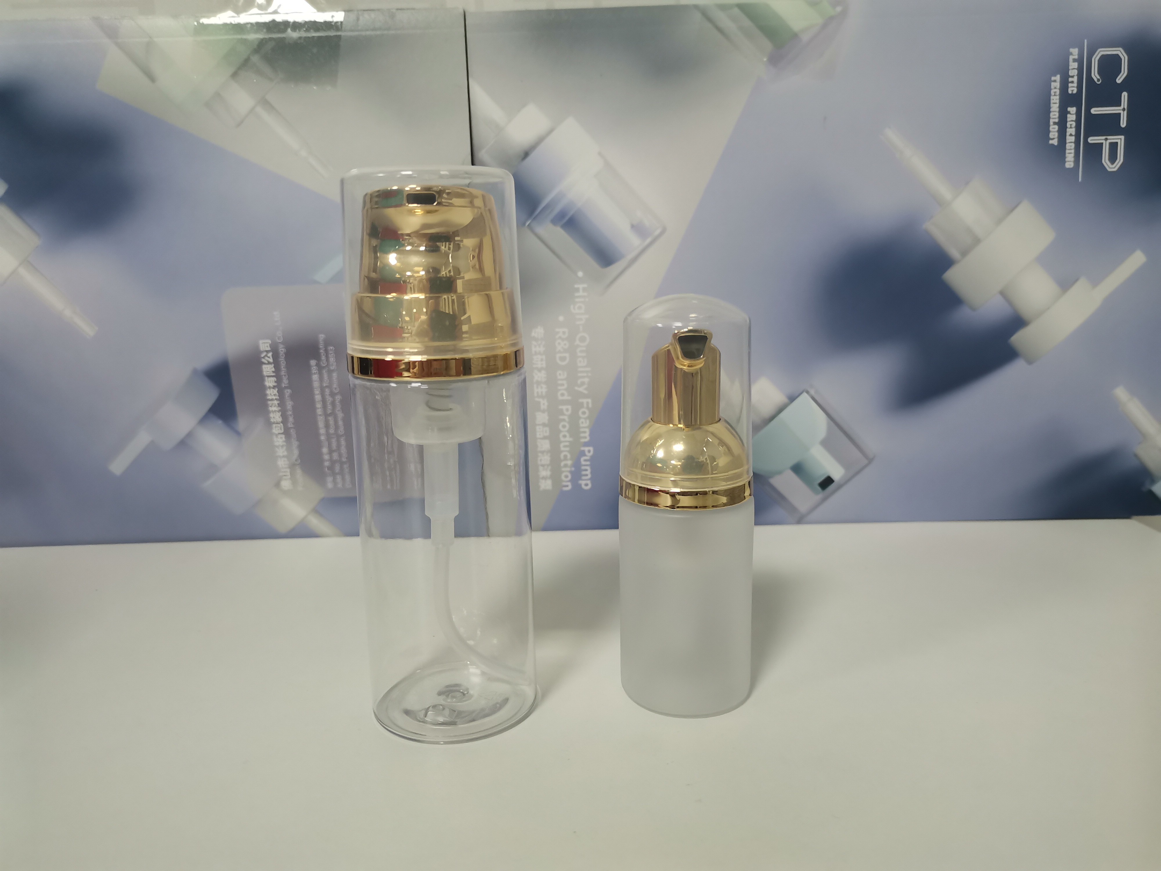 Eco Friendly Foam Pump Mini With 0.4 Cc Output Easy To Carry Cream Dispenser