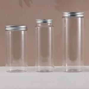 China Customized Logo Plastic Round PET Bottle with Tight Sealing and Transparent Clarity wholesale