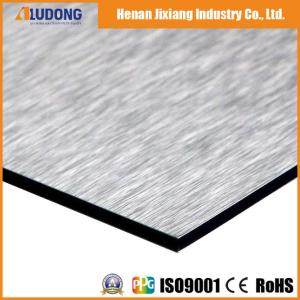 China Silver 3mm 6000mm Nano Brushed Aluminum Composite Panel on sale
