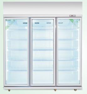 China Automatic Defrost Commercial Glass Door Beverage Cooler For Supermarket With Heater wholesale