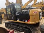 Used 6 Cylinder CAT Excavator 15T Operating Weight 2015-2021 Year 315D Excavator