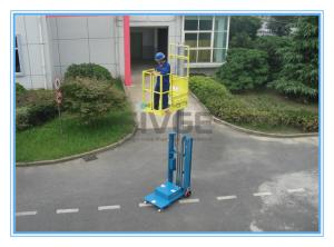 China Warehouse Order Picker 2.8m Mast Type , Hydraulic Aluminum Stock Picker Lift on sale