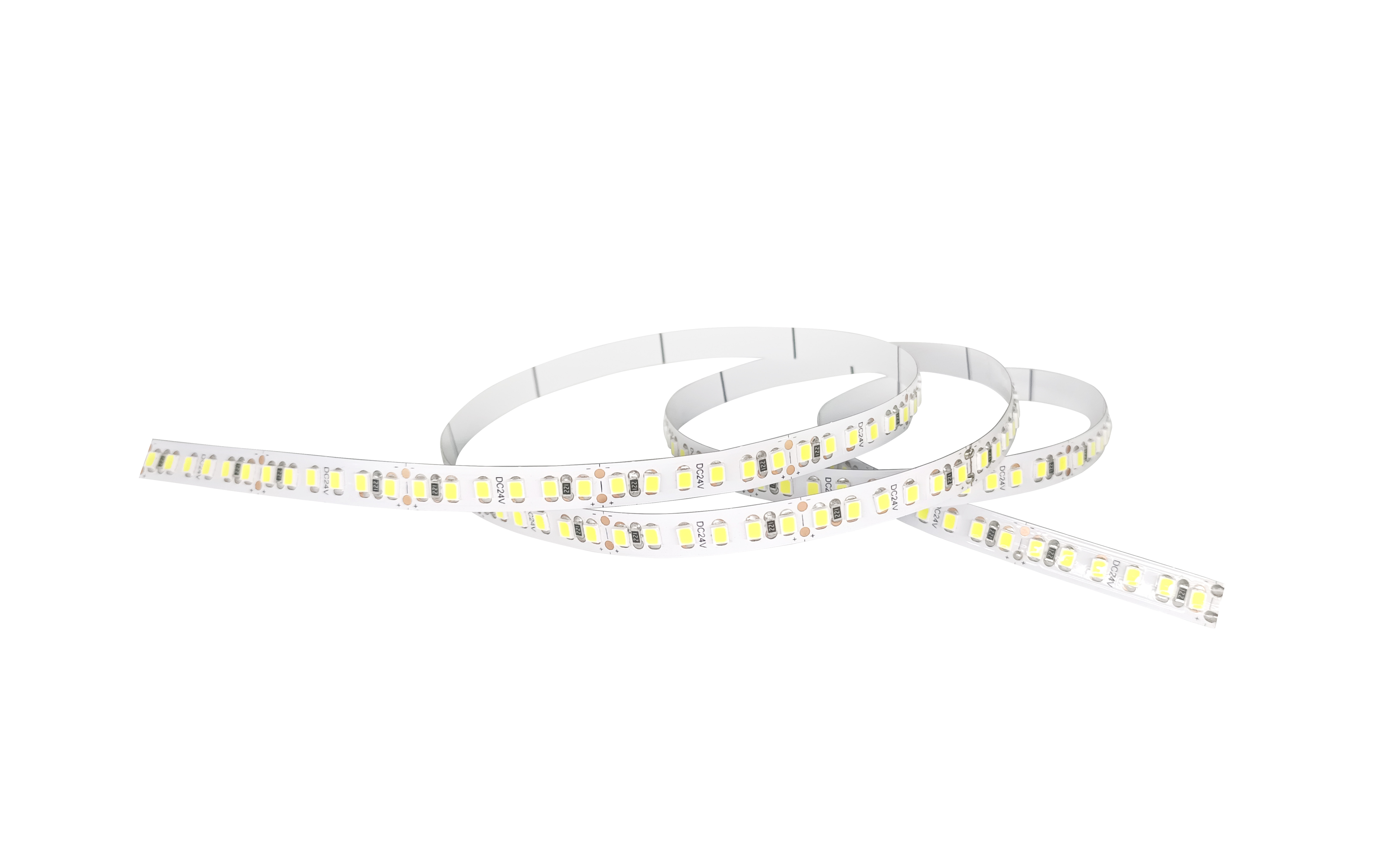 Low Voltage 12V 24V 2835 LED Strip Light Ultra Narrow Plate Width 5mm 120 Lamp