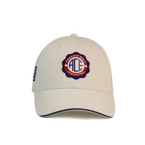 China Custom White Printed Baseball Caps / Gorras Baseball Hat 3D Rubber Patch Cotton wholesale