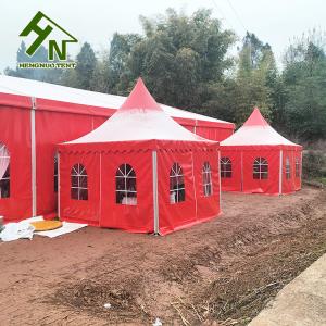 China Aluminum Alloy Frame Party Pagoda Event Tent 13 x 13ft Red Color wholesale