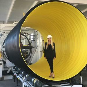 China SRPCP Corrugated Pipe Production Line ID3000mm SN8 High Stiffness Steel Reinforced wholesale