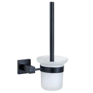 China Brushed Toilet Brush With Metal Handle Wall Mounted Bathroom Cleaning Brush wholesale