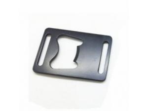 China Stainless Steel Lanyard Buckle Accessories Bottle Opener, Custom Stainless Steel Handlwith PVC coating, printed logo wholesale