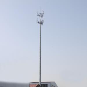 China 45M GSM Monopole Steel Tower For Broadcast TV wholesale