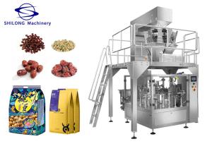 China Cat Food PLC Mini Doypack Premade Bag Packaging Machine 210mm Stand Up Pouch wholesale