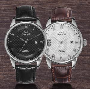 China OEM 3ATM Miyota 2115 Quartz Wrist Watch With Leather Strap wholesale