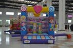 High Slide Kids Inflatable Bouncer Tarpaulin Material Fire Retardant Waterproof