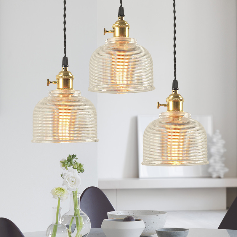 Glass cylinder pendant shade for Bar Coffee shop Restaurant Lighting Fixtures (WH-GP-25)