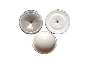 China Metal Self Locking Domed Caps , White Black Color Dome Cap Washer Cover Weld Pin wholesale