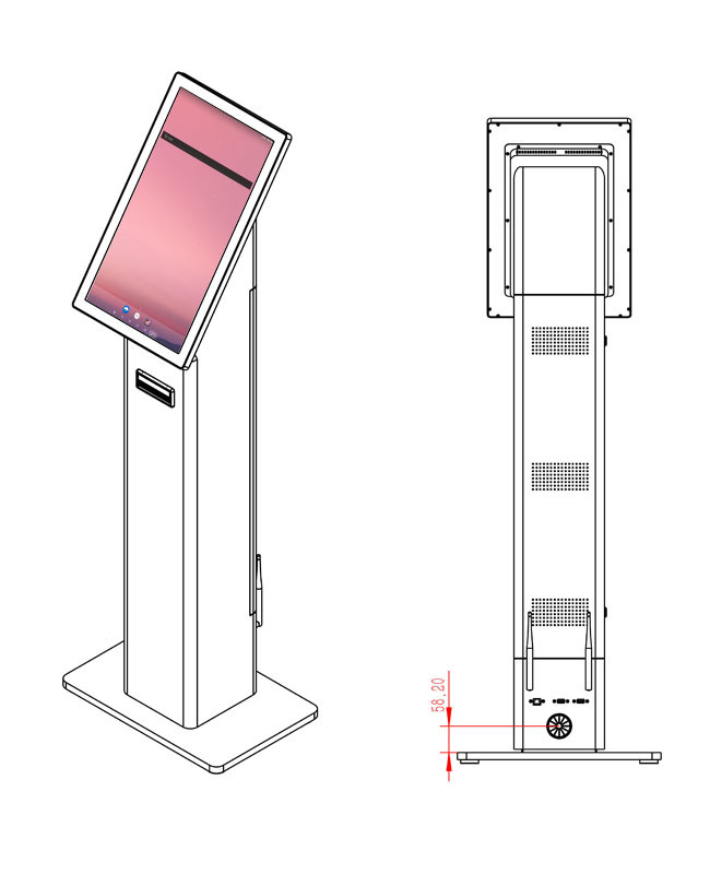 Android Self-Service Ordering Touchscreen Kiosk for Retail and Dining