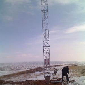China Gsm Guyed Wire Tower Antenna Telecommunication Steel 30m wholesale