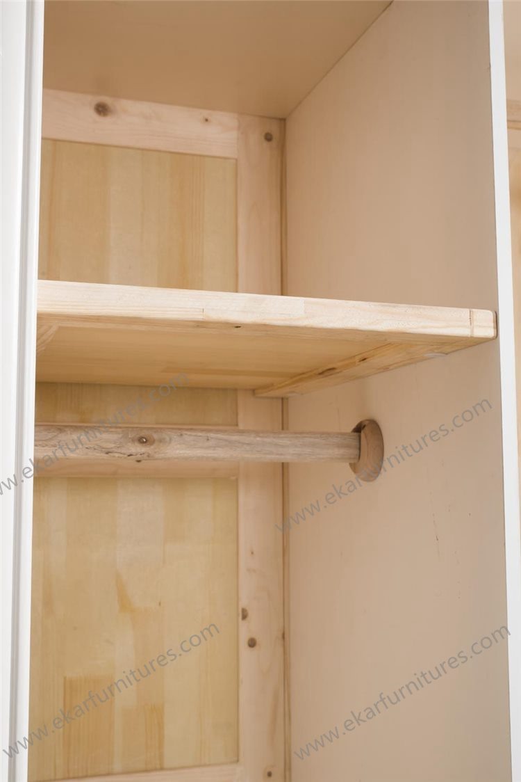 Neoclassical Bedroom Furniture Wooden Clothes Cabinet D-9002