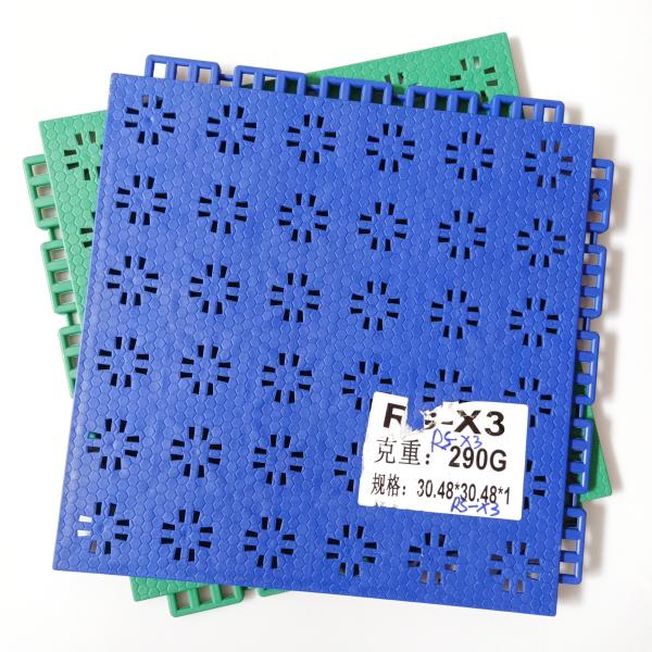 304.8*304.8*10mm PP Tiles for Badminton Basketball Court Outdoor Sports Gym