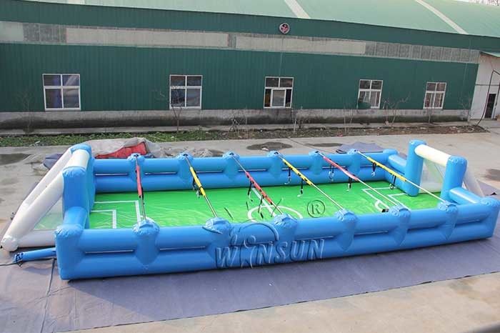 Inflatable Human Table Football 15x6m With High Efficiency Air Blower