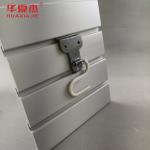 ISO White Wooden PVC Slatwall Panels / Wood Plastic Slotted Wall Board