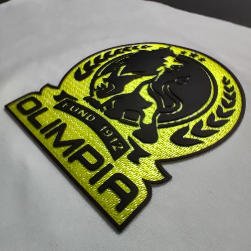 Custom Heat Press Appliques 3D Silicone Embroidered Logo Patches