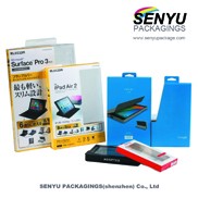 300g cardboard white window pvc box with your logo and custom surface coating and color printing