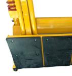 Traffic Yellow Construction Areas Lightweight Portable Vehicle Barricades