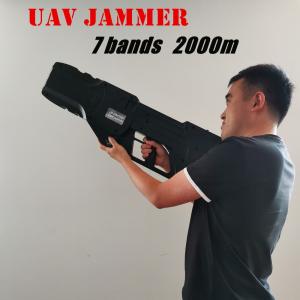 China 2km Jamming Distance Portable Drone Jammer Gun Shape wholesale
