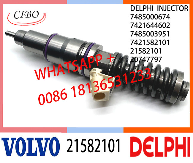 Fuel Diesel Injector 21582101 BEBE4D12301 BEBE4D12201 BEBE4D37001 BEBE4D42001 E3.18 for VOL (REN-AULTT) MD11 3530 & 35