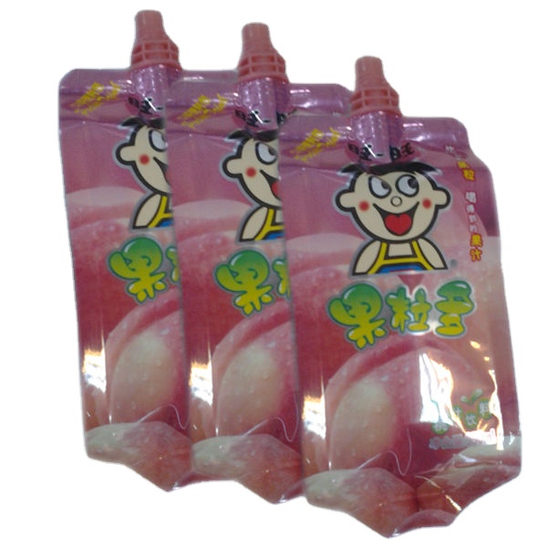 PE Barrier Reusable Plastic Drink Pouches Plastic Pouch Bags For Liquids Spout Bag