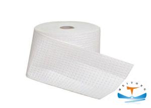 China 100 Polypropylene Industrial Oil Absorbent Rolls For Cleaning Up Petroleum Spills wholesale