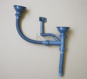 China SS002 Kitchen Sink Accessories Double Bowl Stainless Steel Sink Drain wholesale