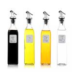 Custom Glass Bottle 650ml 330 Clear Glass Olive Oil Dispenser Bottle with Cap