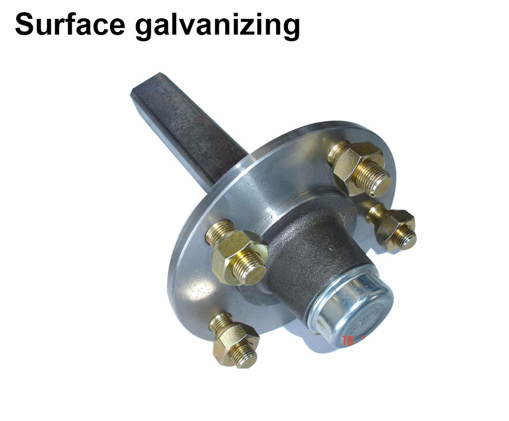 4/5 Bolts Solid Square/Round Half Axle with Hub Bolts Your Trailer's Ultimate Partner