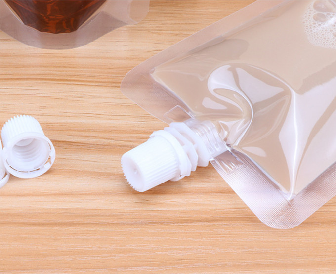 Food Grade Plastic Composite Stand Up Spout Pouch Custom Printed Beer Drink Liquid Bag