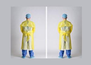 China Apron Style CPE Isolation Gown , Breathable Disposable Coveralls Waterproof wholesale