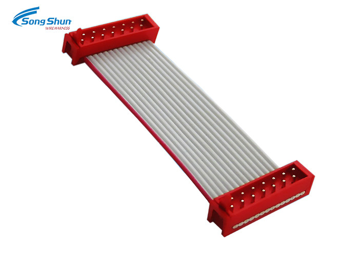 TE 215083 1.27mm IDC Ribbon Cable 12pin Flexible Flat For Computer PVC Jacket