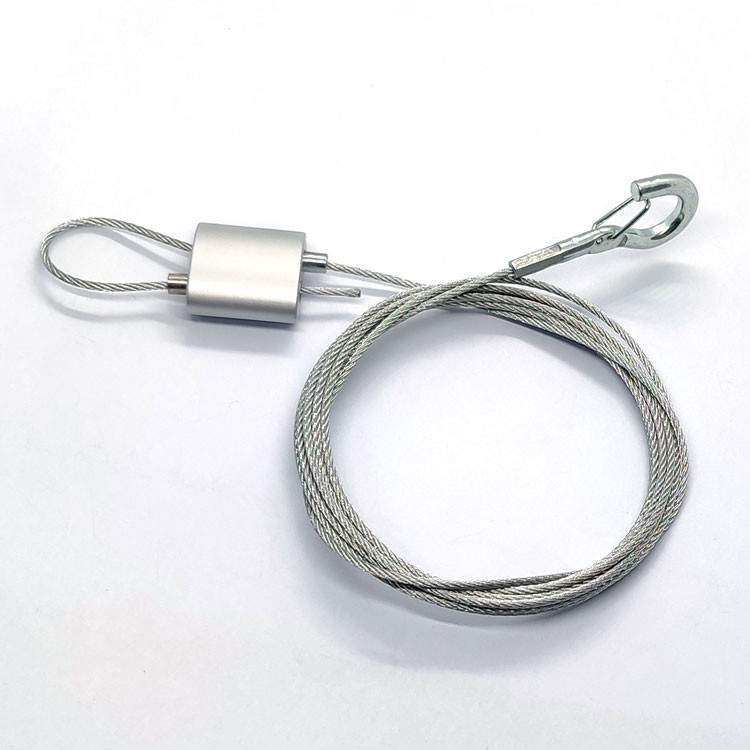 Wire Rope Suspension Kit V - Fit Snap Hook Looping Cable Gripper For Ventilation Systems