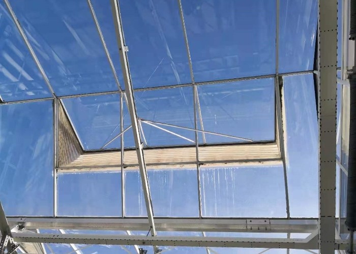 Modern venlo hot dip galvanized steel pipe polycarbonate greenhouse structure Multi-Span Commercial pc sheet green house cooling system