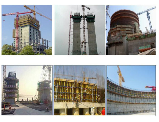 Safety Concrete Climbing Scaffolding Formwork 2.2m Main Platform
