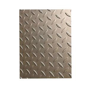 China Square Design Embossed Stainless Steel Sheet 1000mm-2000mm Width wholesale