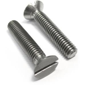 China Slotted Countersunk Head Screws Titanium M2 - M10 Stainless Steel DIN963 wholesale