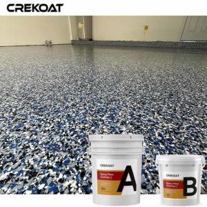 China Commercial Epoxy Flake Floor Coating In Office Retail Store Garage wholesale