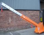 5000KGS 5 Tonne Fork Mounted Jib Forklift Attachment Powder Coating Surface