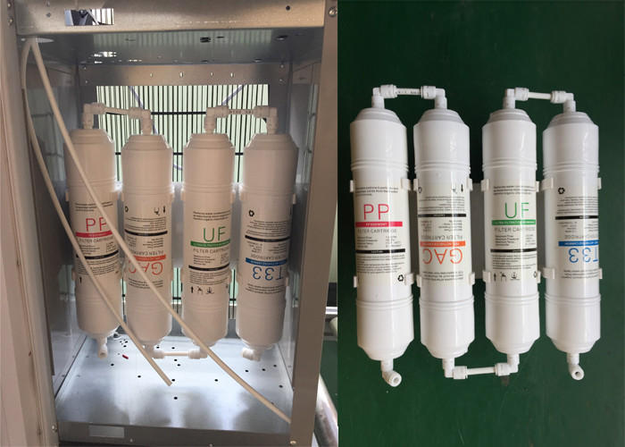 1/4'' Inlet Outlet Drinking Water Filter Cartridge Fixed With Iron Bracket C Clamp PE Tube