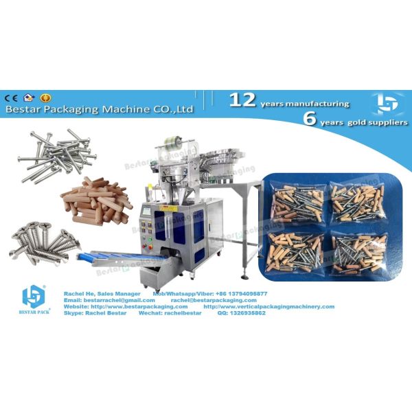 Nuts and Gaskets counting packing machine with TTO printer