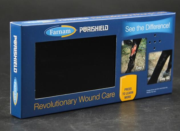 LCD video shelf talker for 5% Nutrition,retail LCD point of sales video advertising player