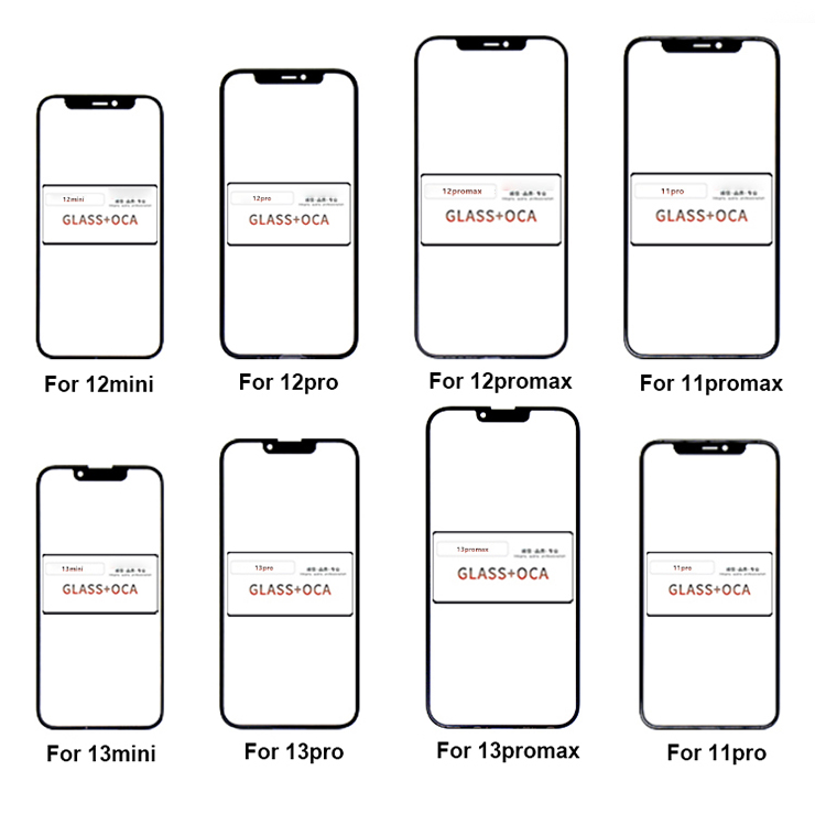 OEM Mobile Phone Iphone 12 Front Glass Replacement With OCA