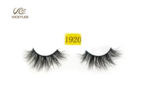 China Handcrafted Fan Shaped 31mm Dramatic Fake Eyelashes wholesale