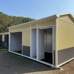 Aluminum Sliding Window And 2.5mm Wall Single Story Container Homes Customizable